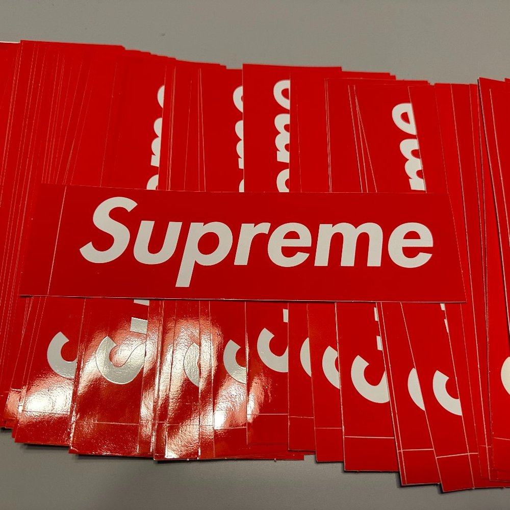 Supreme Red Box Logo Sticker 100% Authentic Brand New